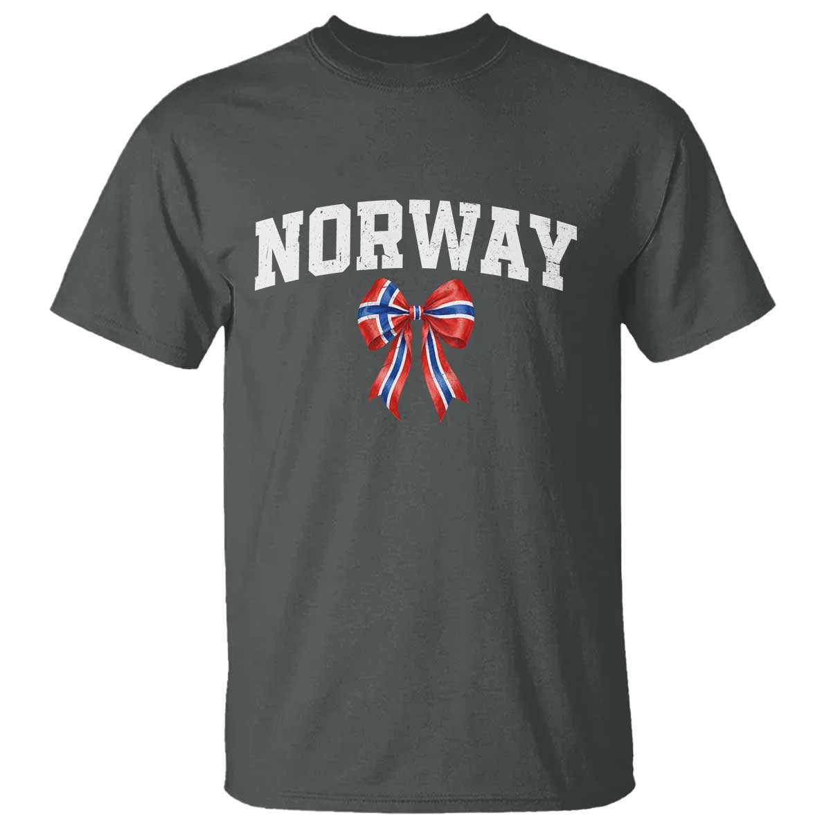 Norwegian Girl Coquette Bow T Shirt Norway Flag Pride Gift