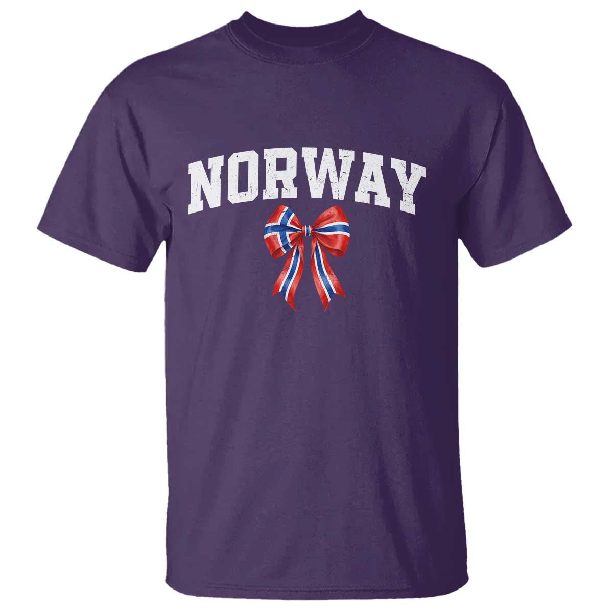 Norwegian Girl Coquette Bow T Shirt Norway Flag Pride Gift