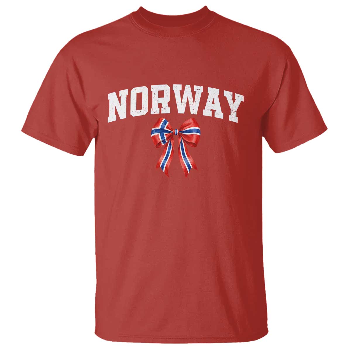Norwegian Girl Coquette Bow T Shirt Norway Flag Pride Gift