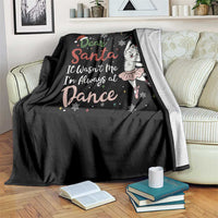 Funny Christmas Ballet Cat Lover Throw Blanket Dear Santa It Was Not Me - Wonder Print Shop
