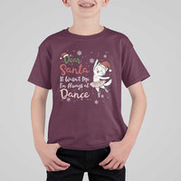 Funny Christmas Ballet Cat Lover T Shirt For Kid Dear Santa It Was Not Me - Wonder Print Shop