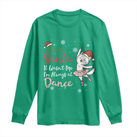 Funny Christmas Ballet Cat Lover Long Sleeve Shirt Dear Santa It Was Not Me - Wonder Print Shop