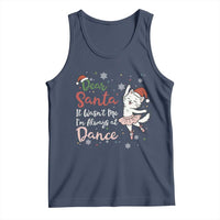 Funny Christmas Ballet Cat Lover Tank Top Dear Santa It Was Not Me - Wonder Print Shop