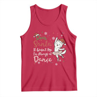Funny Christmas Ballet Cat Lover Tank Top Dear Santa It Was Not Me - Wonder Print Shop