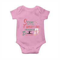 Funny Christmas Ballet Dancer Gift Baby Onesie Dear Santa It Was Not Me - Wonder Print Shop