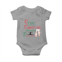 Funny Christmas Ballet Dancer Gift Baby Onesie Dear Santa It Was Not Me - Wonder Print Shop