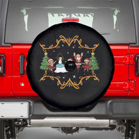 Ballet Lover Christmas Spare Tire Cover Funny Gingerbread Santa Snowman Dance - Wonder Print Shop