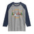 Ballet Lover Christmas Raglan Shirt Funny Gingerbread Santa Snowman Dance - Wonder Print Shop