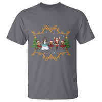 Ballet Lover Christmas T Shirt Funny Gingerbread Santa Snowman Dance - Wonder Print Shop