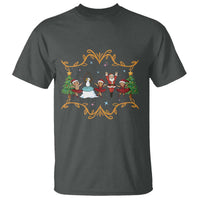 Ballet Lover Christmas T Shirt Funny Gingerbread Santa Snowman Dance - Wonder Print Shop