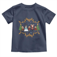 Ballet Lover Christmas Toddler T Shirt Funny Gingerbread Santa Snowman Dance - Wonder Print Shop