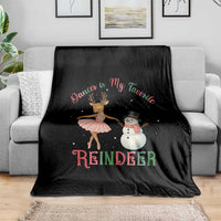 Christmas Ballet Reindeer Throw Blanket Dancer Is My Favorite Reindeer Gift - Wonder Print Shop