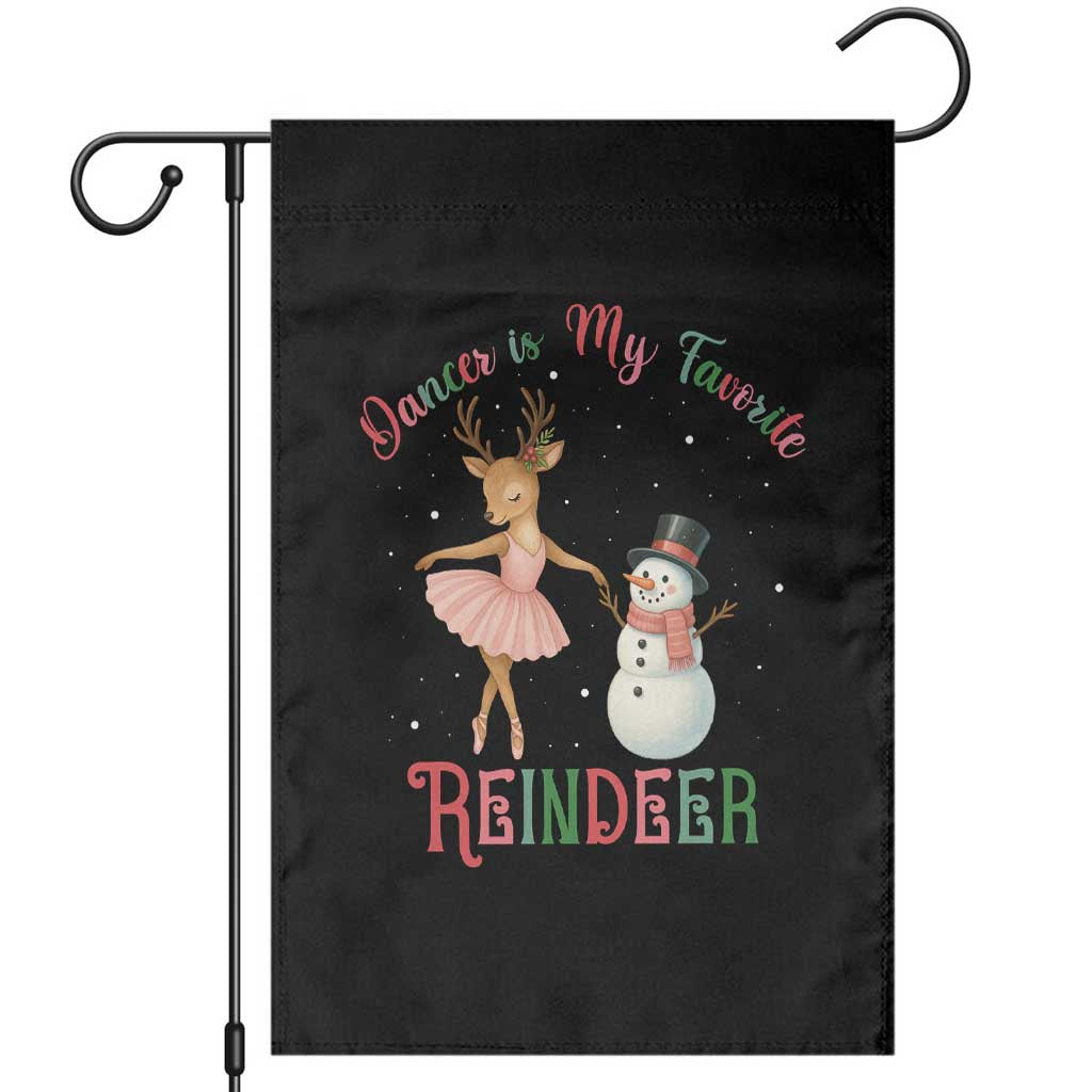 Christmas Ballet Reindeer Garden Flag Dancer Is My Favorite Reindeer Gift - Wonder Print Shop
