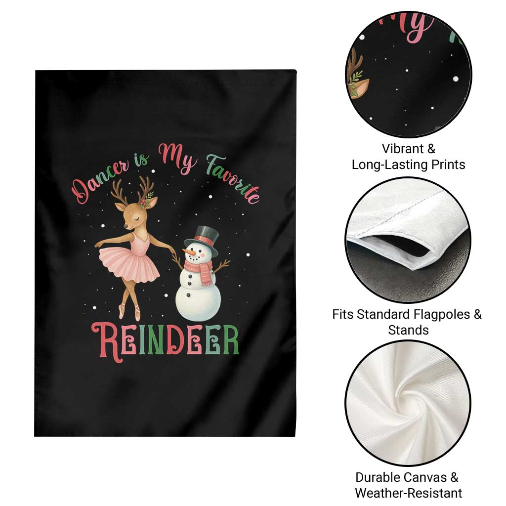 Christmas Ballet Reindeer Garden Flag Dancer Is My Favorite Reindeer Gift - Wonder Print Shop