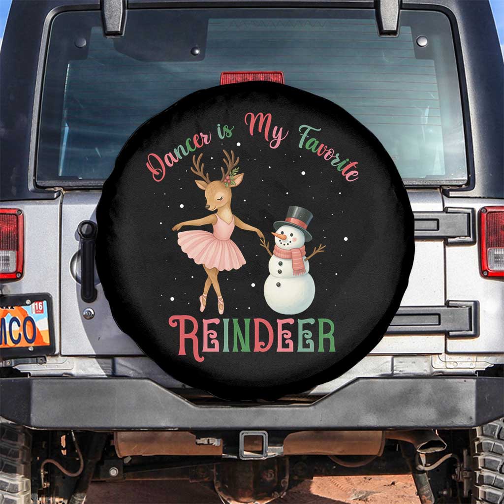 Christmas Ballet Reindeer Spare Tire Cover Dancer Is My Favorite Reindeer Gift - Wonder Print Shop