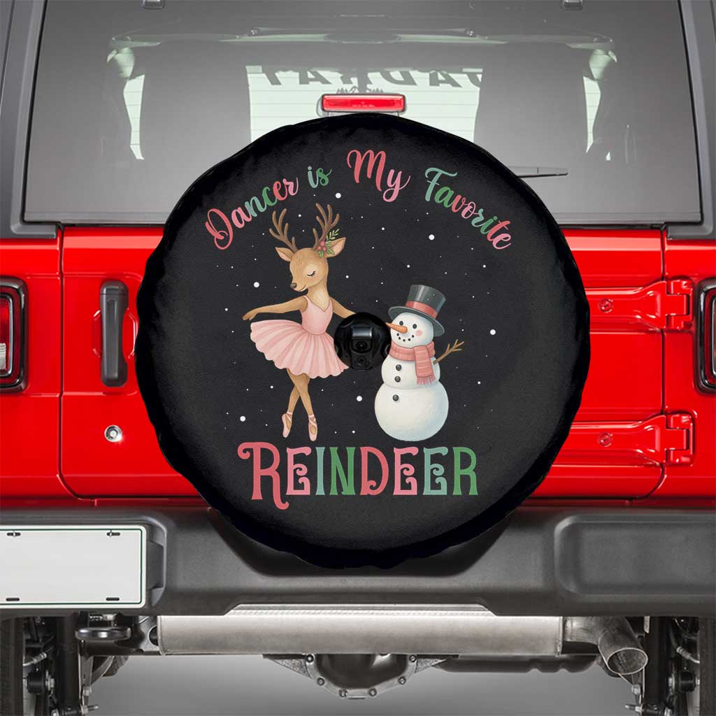 Christmas Ballet Reindeer Spare Tire Cover Dancer Is My Favorite Reindeer Gift - Wonder Print Shop