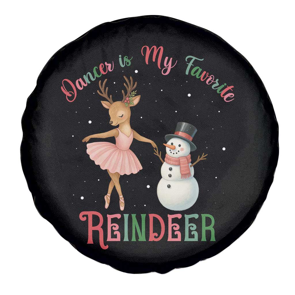 Christmas Ballet Reindeer Spare Tire Cover Dancer Is My Favorite Reindeer Gift - Wonder Print Shop