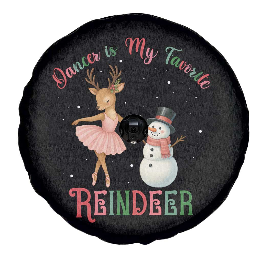 Christmas Ballet Reindeer Spare Tire Cover Dancer Is My Favorite Reindeer Gift - Wonder Print Shop