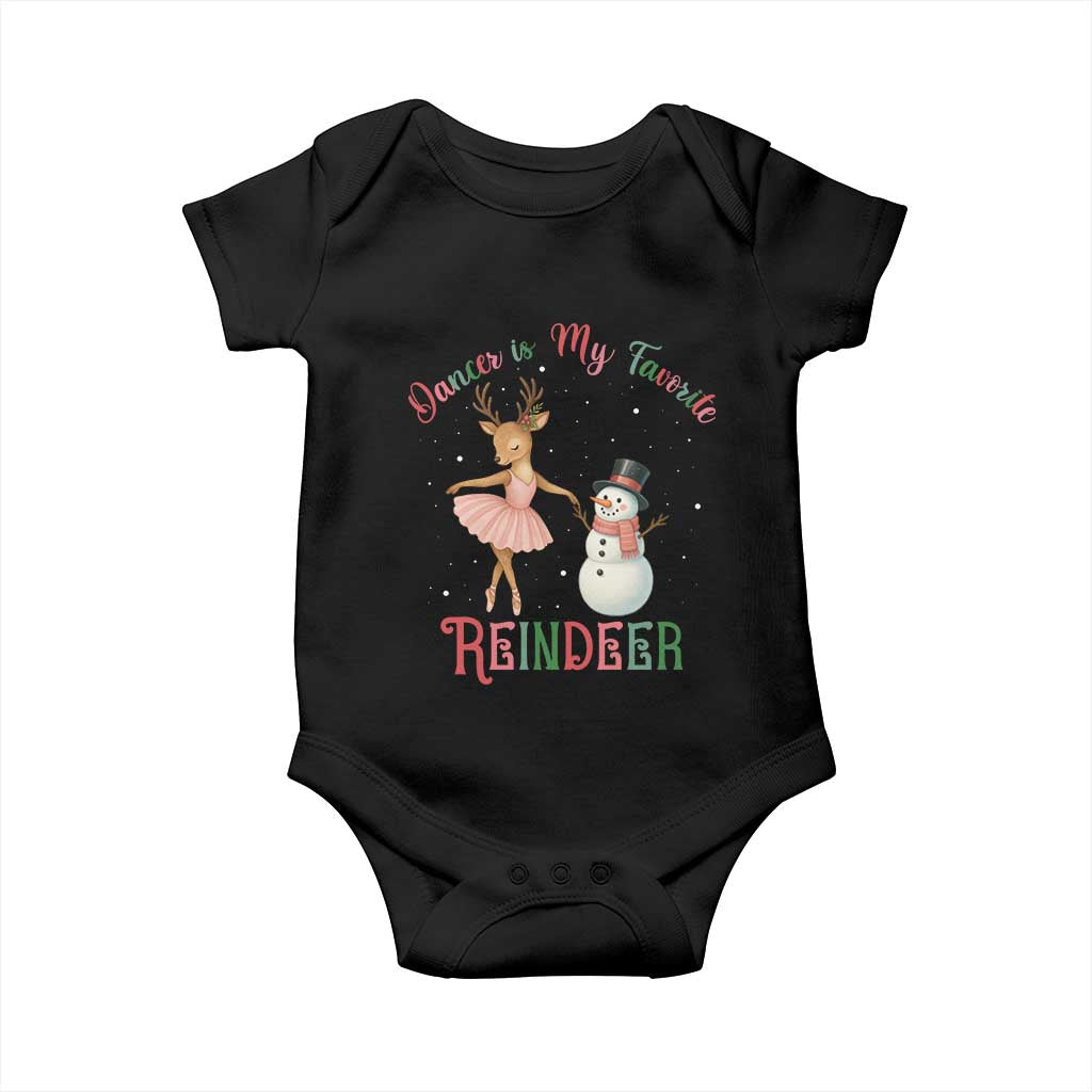 Christmas Ballet Reindeer Baby Onesie Dancer Is My Favorite Reindeer Gift - Wonder Print Shop