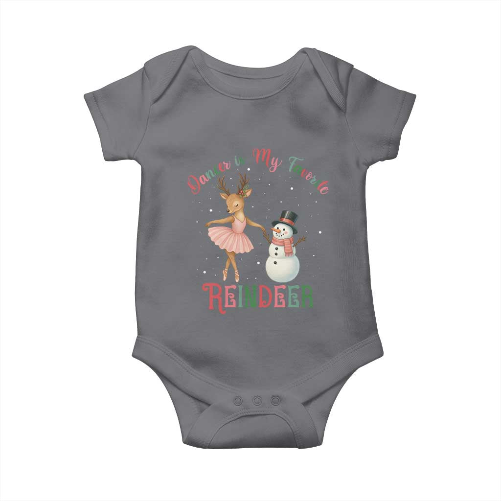 Christmas Ballet Reindeer Baby Onesie Dancer Is My Favorite Reindeer Gift - Wonder Print Shop