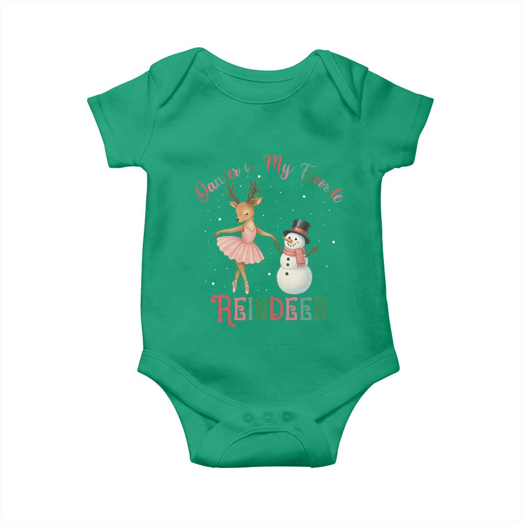Christmas Ballet Reindeer Baby Onesie Dancer Is My Favorite Reindeer Gift - Wonder Print Shop