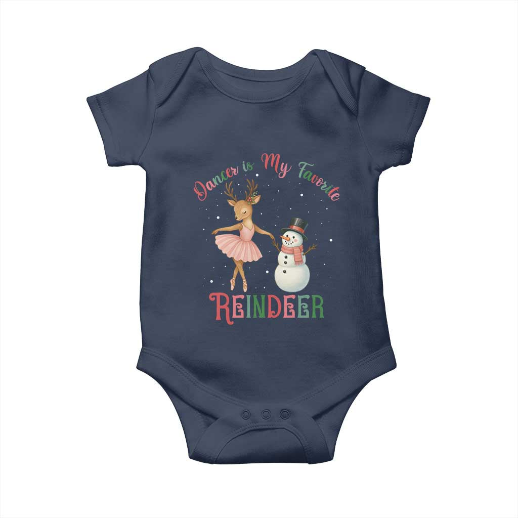 Christmas Ballet Reindeer Baby Onesie Dancer Is My Favorite Reindeer Gift - Wonder Print Shop