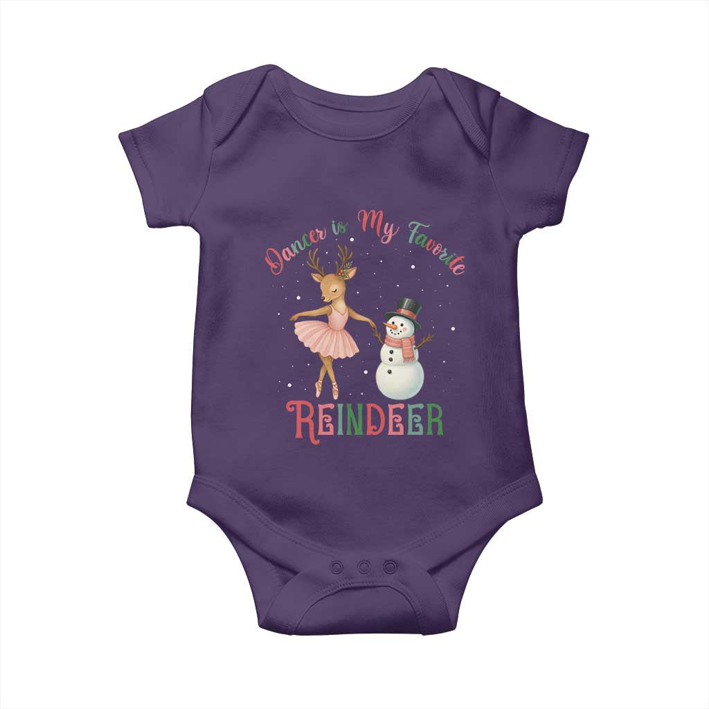 Christmas Ballet Reindeer Baby Onesie Dancer Is My Favorite Reindeer Gift - Wonder Print Shop