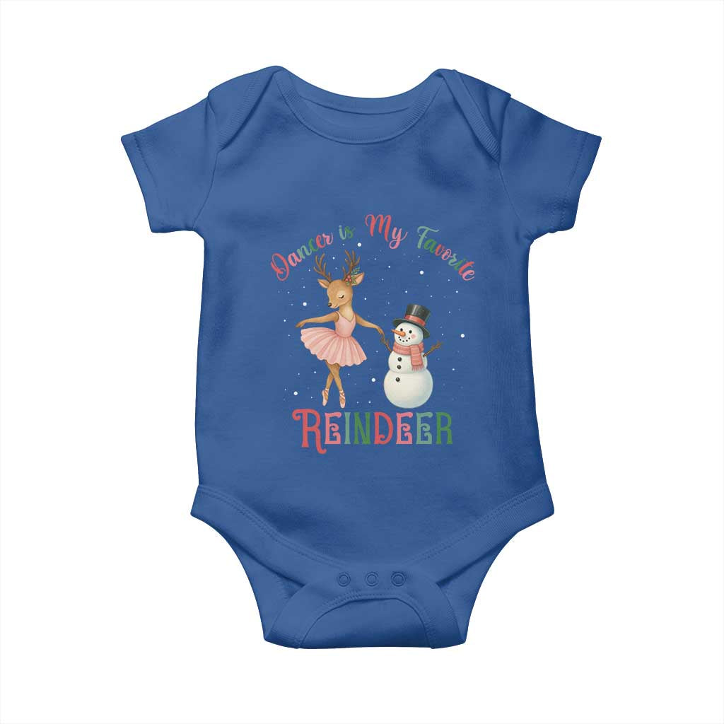 Christmas Ballet Reindeer Baby Onesie Dancer Is My Favorite Reindeer Gift - Wonder Print Shop