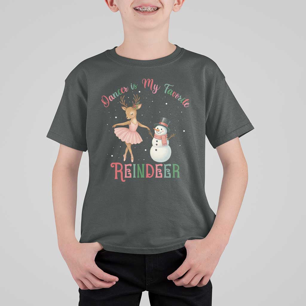 Christmas Ballet Reindeer T Shirt For Kid Dancer Is My Favorite Reindeer Gift - Wonder Print Shop