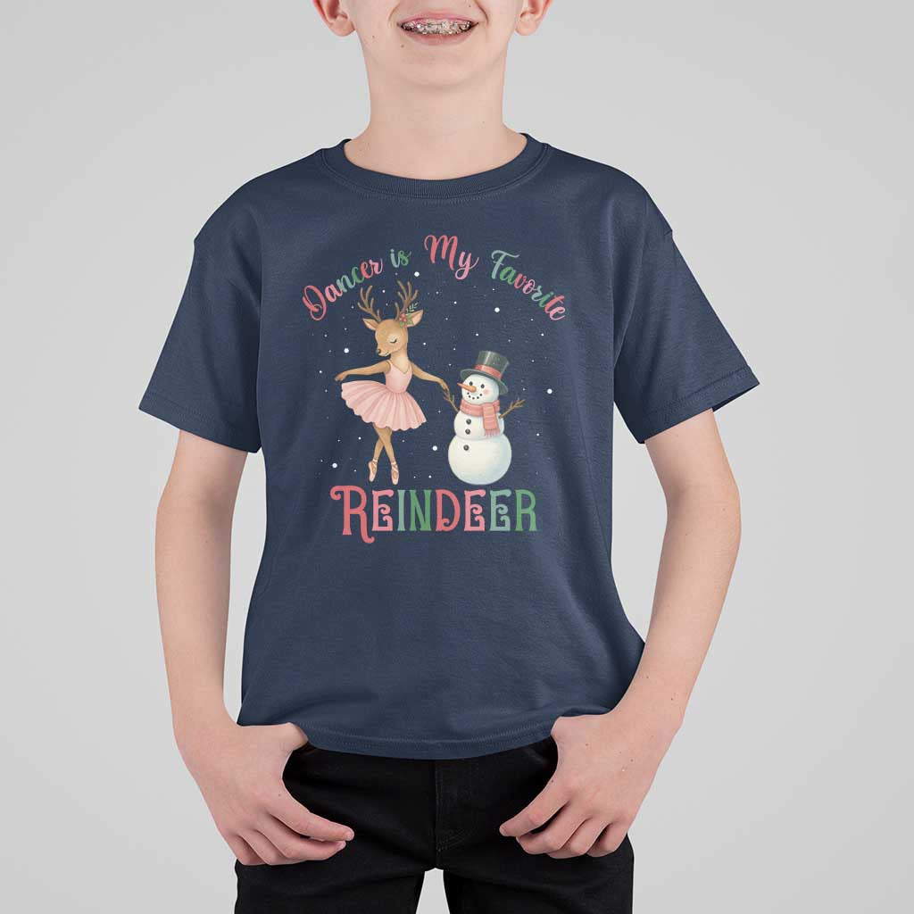 Christmas Ballet Reindeer T Shirt For Kid Dancer Is My Favorite Reindeer Gift - Wonder Print Shop