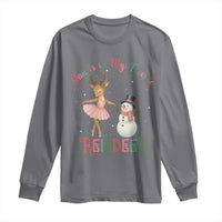 Christmas Ballet Reindeer Long Sleeve Shirt Dancer Is My Favorite Reindeer Gift - Wonder Print Shop