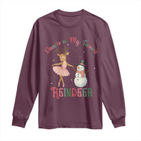 Christmas Ballet Reindeer Long Sleeve Shirt Dancer Is My Favorite Reindeer Gift - Wonder Print Shop