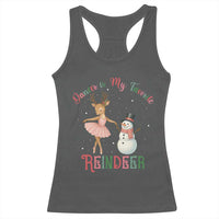 Christmas Ballet Reindeer Racerback Tank Top Dancer Is My Favorite Reindeer Gift - Wonder Print Shop