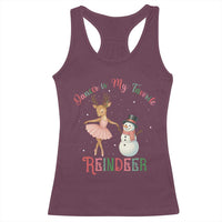 Christmas Ballet Reindeer Racerback Tank Top Dancer Is My Favorite Reindeer Gift - Wonder Print Shop
