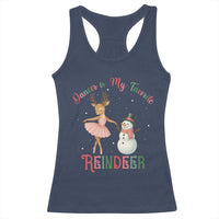 Christmas Ballet Reindeer Racerback Tank Top Dancer Is My Favorite Reindeer Gift - Wonder Print Shop