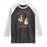 Christmas Ballet Reindeer Raglan Shirt Dancer Is My Favorite Reindeer Gift - Wonder Print Shop