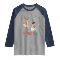 Christmas Ballet Reindeer Raglan Shirt Dancer Is My Favorite Reindeer Gift - Wonder Print Shop