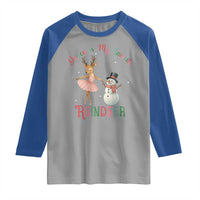 Christmas Ballet Reindeer Raglan Shirt Dancer Is My Favorite Reindeer Gift - Wonder Print Shop