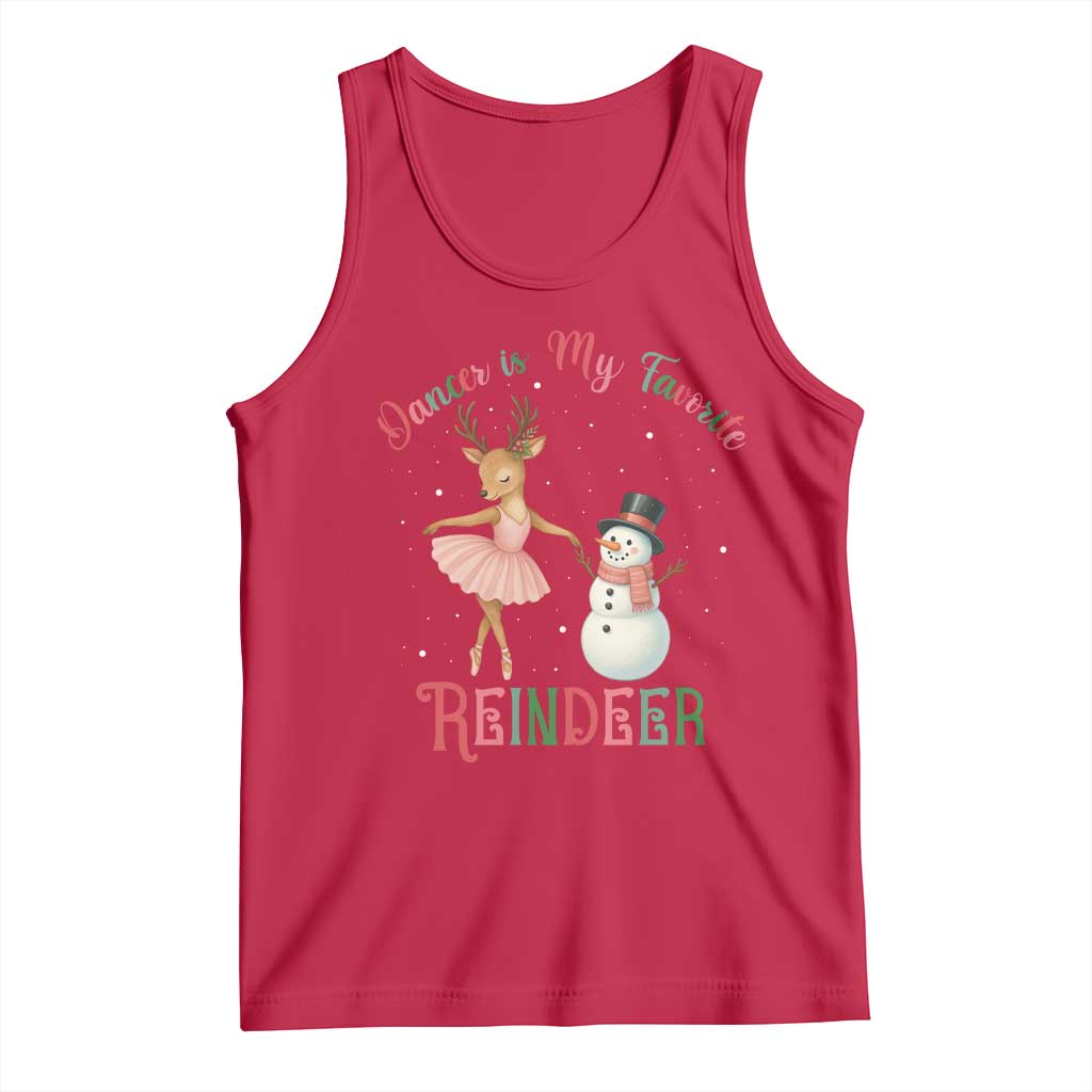 Christmas Ballet Reindeer Tank Top Dancer Is My Favorite Reindeer Gift - Wonder Print Shop