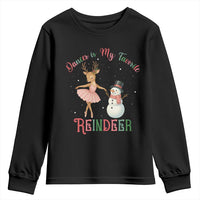 Christmas Ballet Reindeer Youth Sweatshirt Dancer Is My Favorite Reindeer Gift - Wonder Print Shop