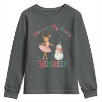 Christmas Ballet Reindeer Youth Sweatshirt Dancer Is My Favorite Reindeer Gift - Wonder Print Shop