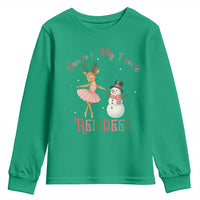 Christmas Ballet Reindeer Youth Sweatshirt Dancer Is My Favorite Reindeer Gift - Wonder Print Shop