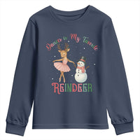Christmas Ballet Reindeer Youth Sweatshirt Dancer Is My Favorite Reindeer Gift - Wonder Print Shop