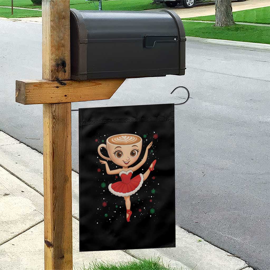 Funny Christmas Garden Flag Ballerina Cappuccino Brainrot Meme Gift - Wonder Print Shop