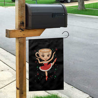 Funny Christmas Garden Flag Ballerina Cappuccino Brainrot Meme Gift - Wonder Print Shop
