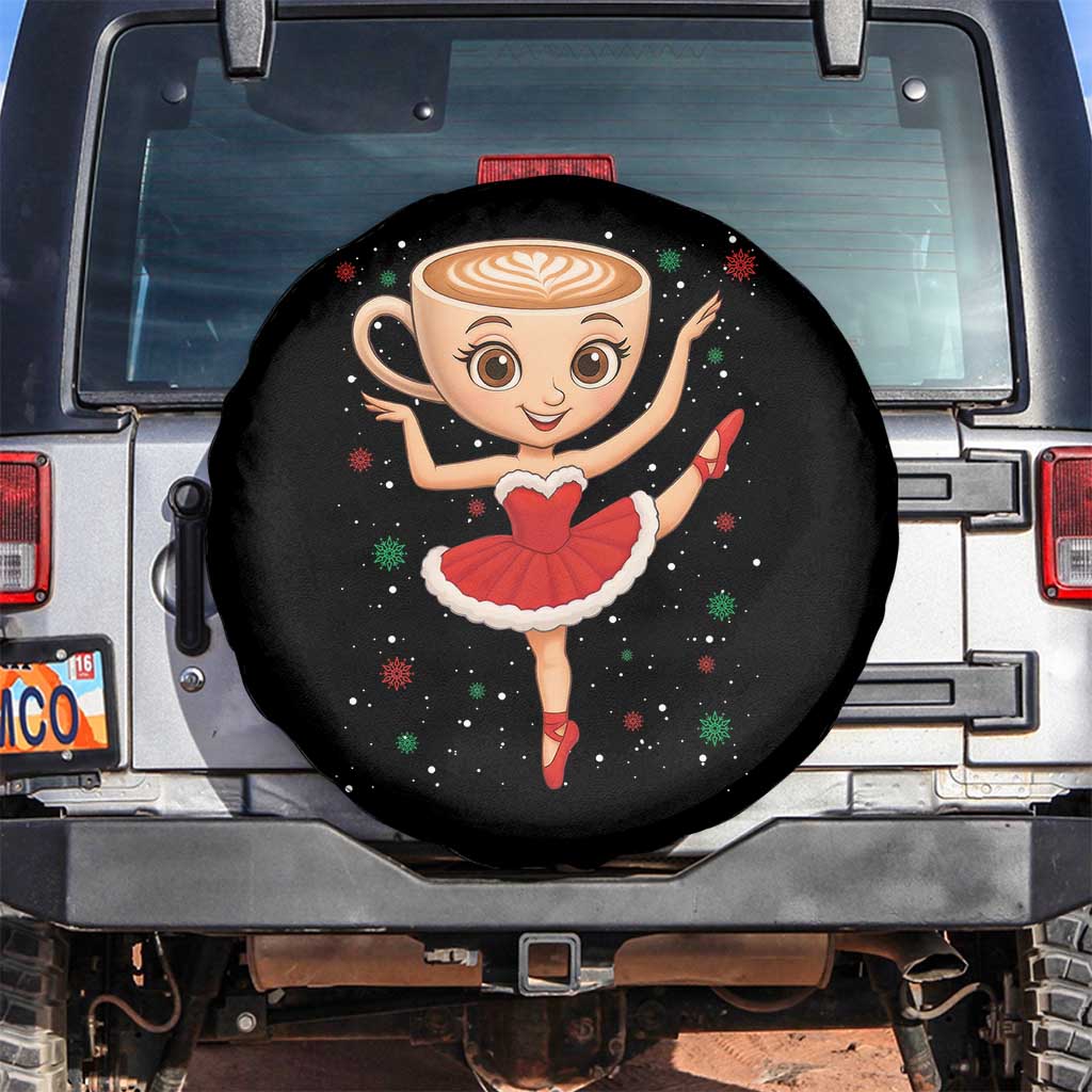 Funny Christmas Spare Tire Cover Ballerina Cappuccino Brainrot Meme Gift - Wonder Print Shop