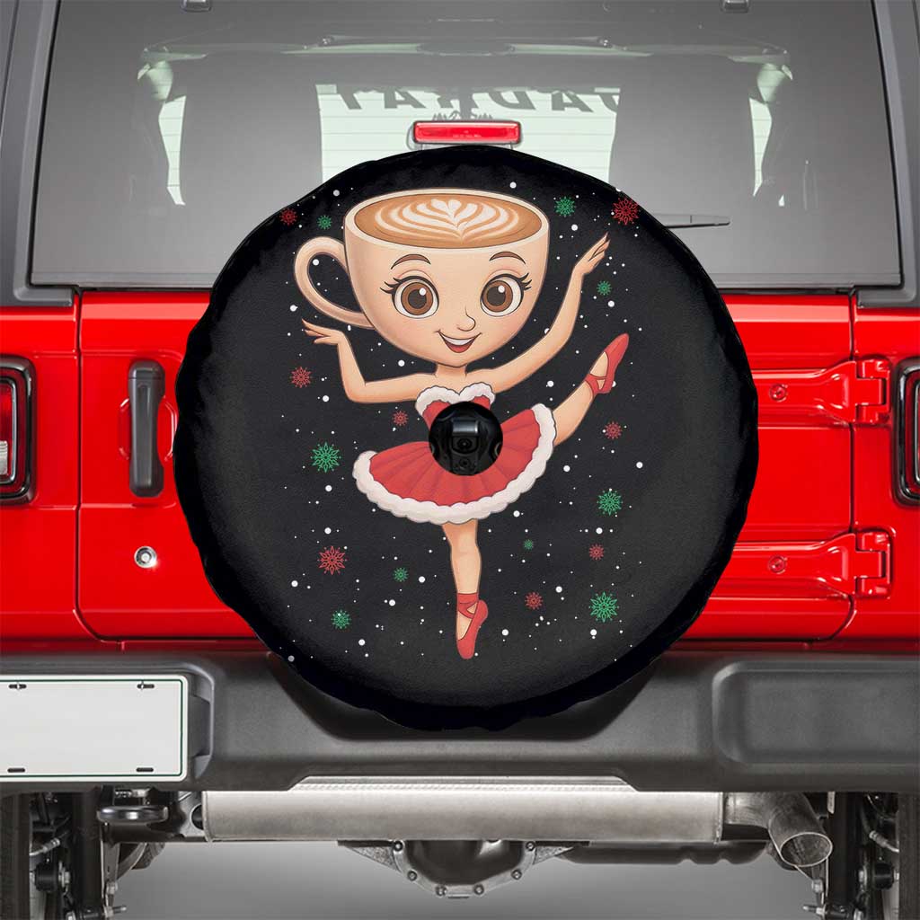 Funny Christmas Spare Tire Cover Ballerina Cappuccino Brainrot Meme Gift - Wonder Print Shop