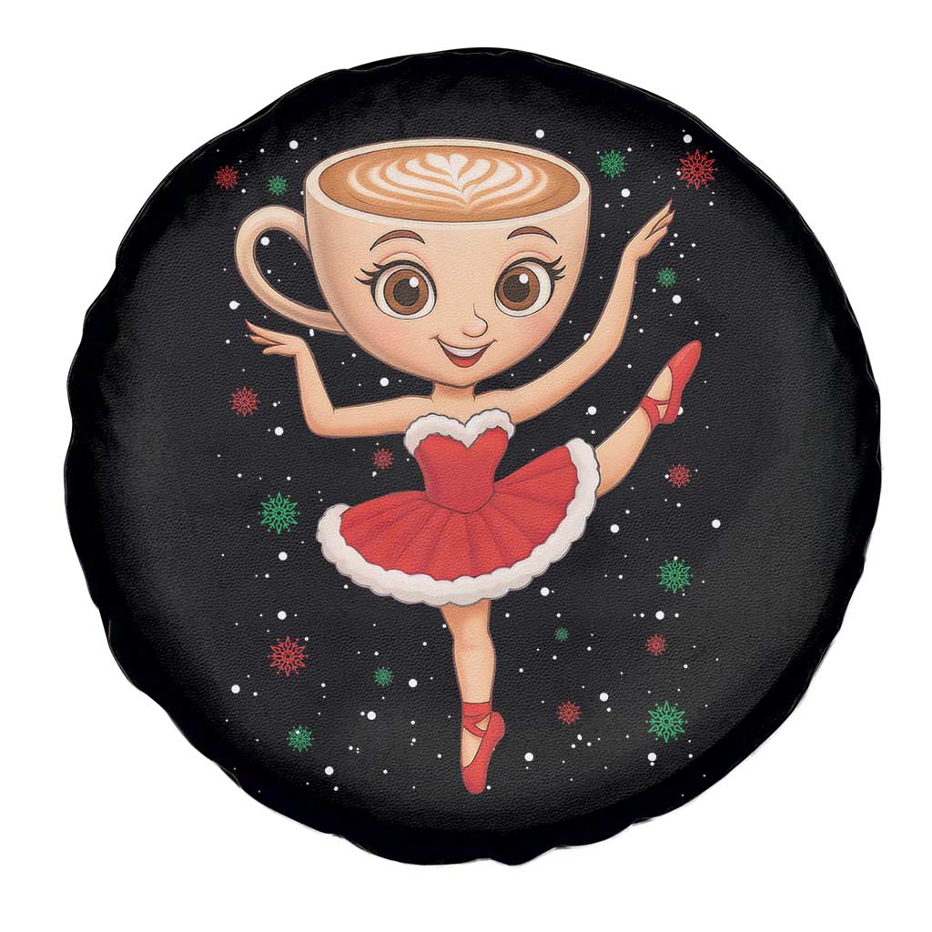 Funny Christmas Spare Tire Cover Ballerina Cappuccino Brainrot Meme Gift - Wonder Print Shop