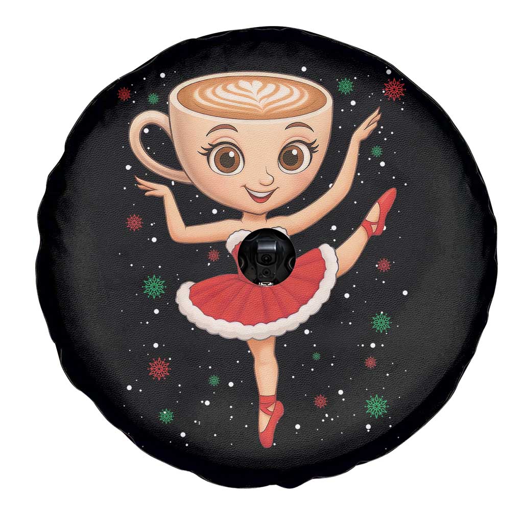 Funny Christmas Spare Tire Cover Ballerina Cappuccino Brainrot Meme Gift - Wonder Print Shop