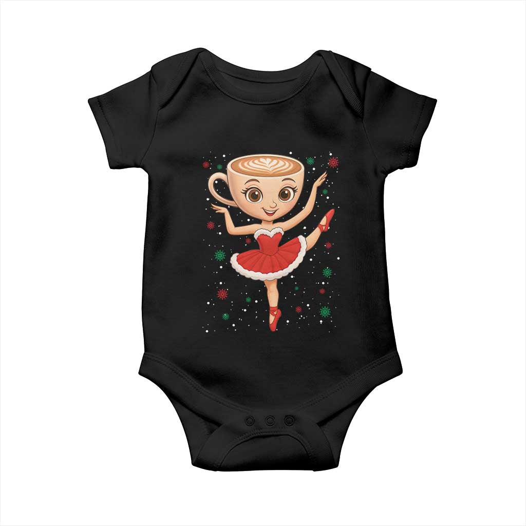 Funny Christmas Baby Onesie Ballerina Cappuccino Brainrot Meme Gift - Wonder Print Shop